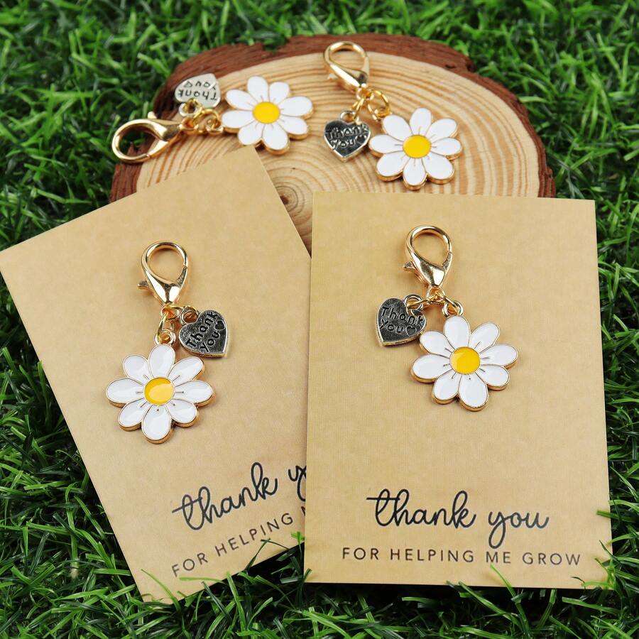 Enamel Daisy Keychains With Th - The Plant Parent ulasan dan harga