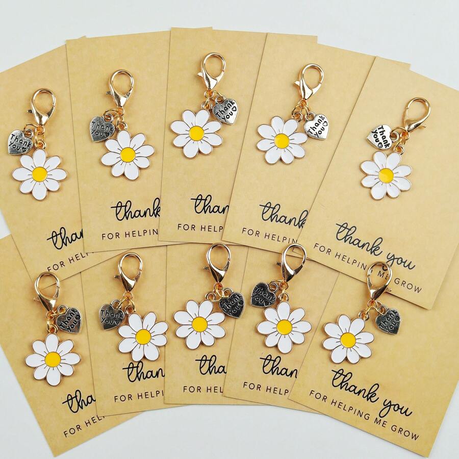 Enamel Daisy Keychains With Th - The Plant Parent ulasan dan harga