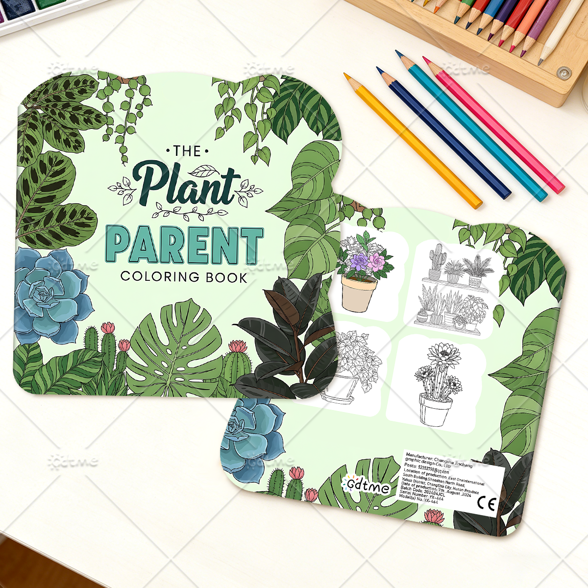 THE Plant PARENTE Coloring Boo - The Plant Parent ulasan dan harga